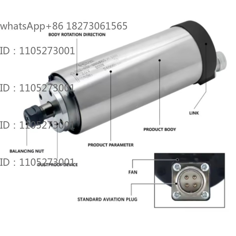 24000RPM Round Water‑Cooled Sp - Cnc Spindle Motor review and price