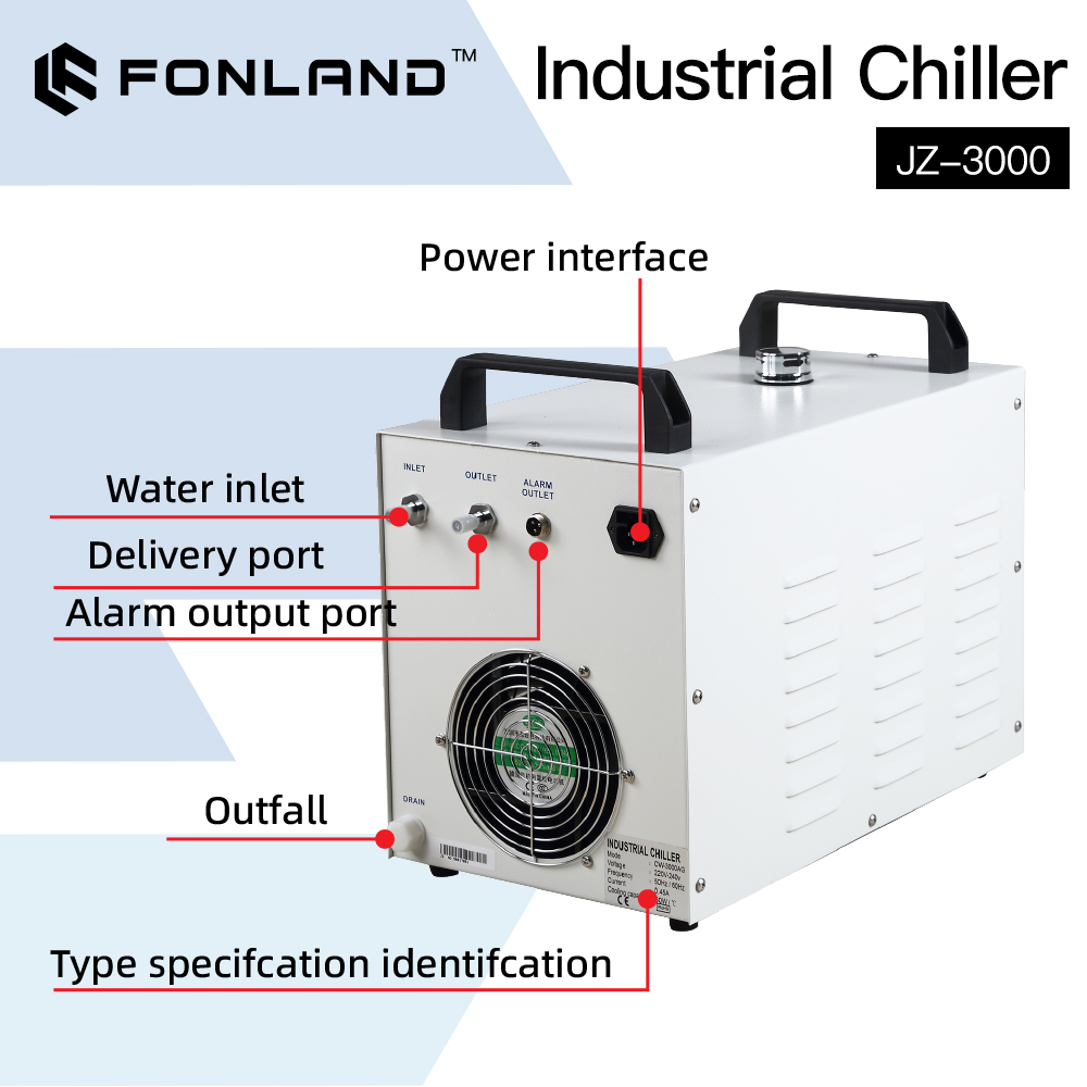 FONLAND JZ-3000 DG110V AG220V  - Laser Industrial Chiller review and price